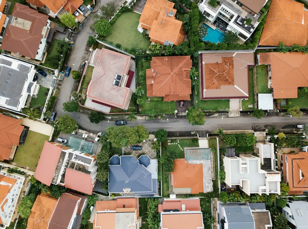 group of houses