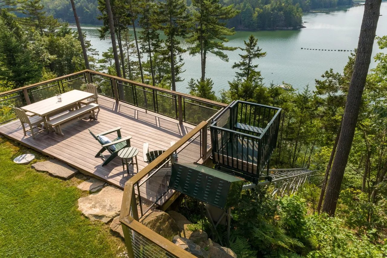 Behind the Cliffside Funicular at this Spectacular Home in West Bath