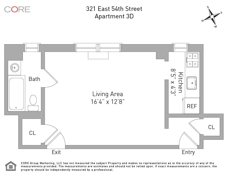 321 East 54th Street Unit: 3D