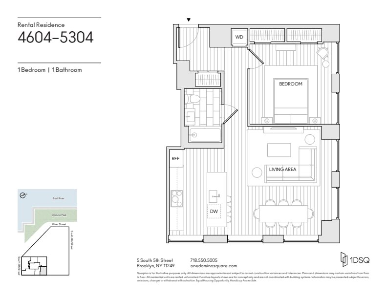 Williamsburg 1 BR — $7,374/mo