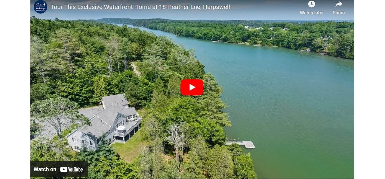 Video of The Week: Tour This Exclusive Waterfront Home at 18 Heather Lne, Harpswell