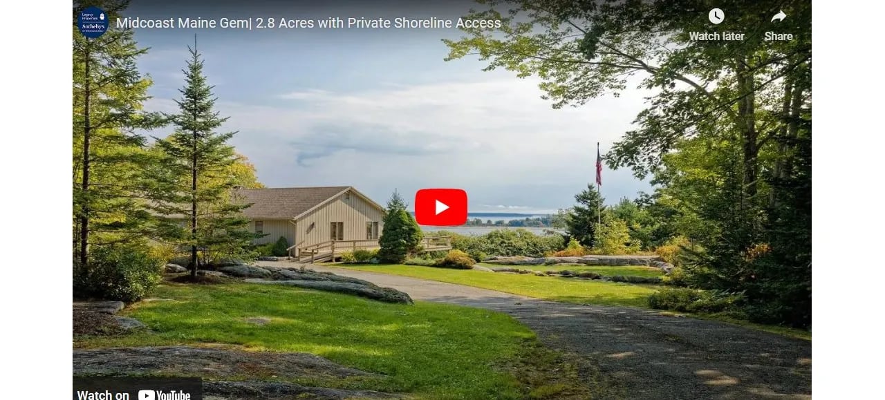 Video of the Week: Midcoast Maine Gem with Private Shoreline Access