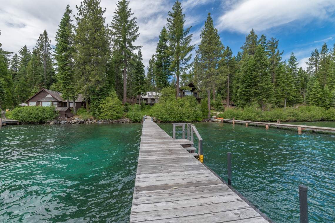 West Shore Lakefront With Private Pier & Buoy