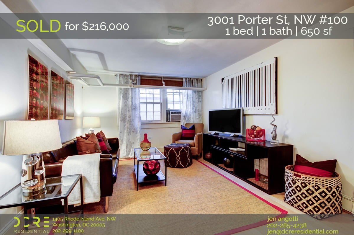 Sold! 3001 Porter St, NW #100
