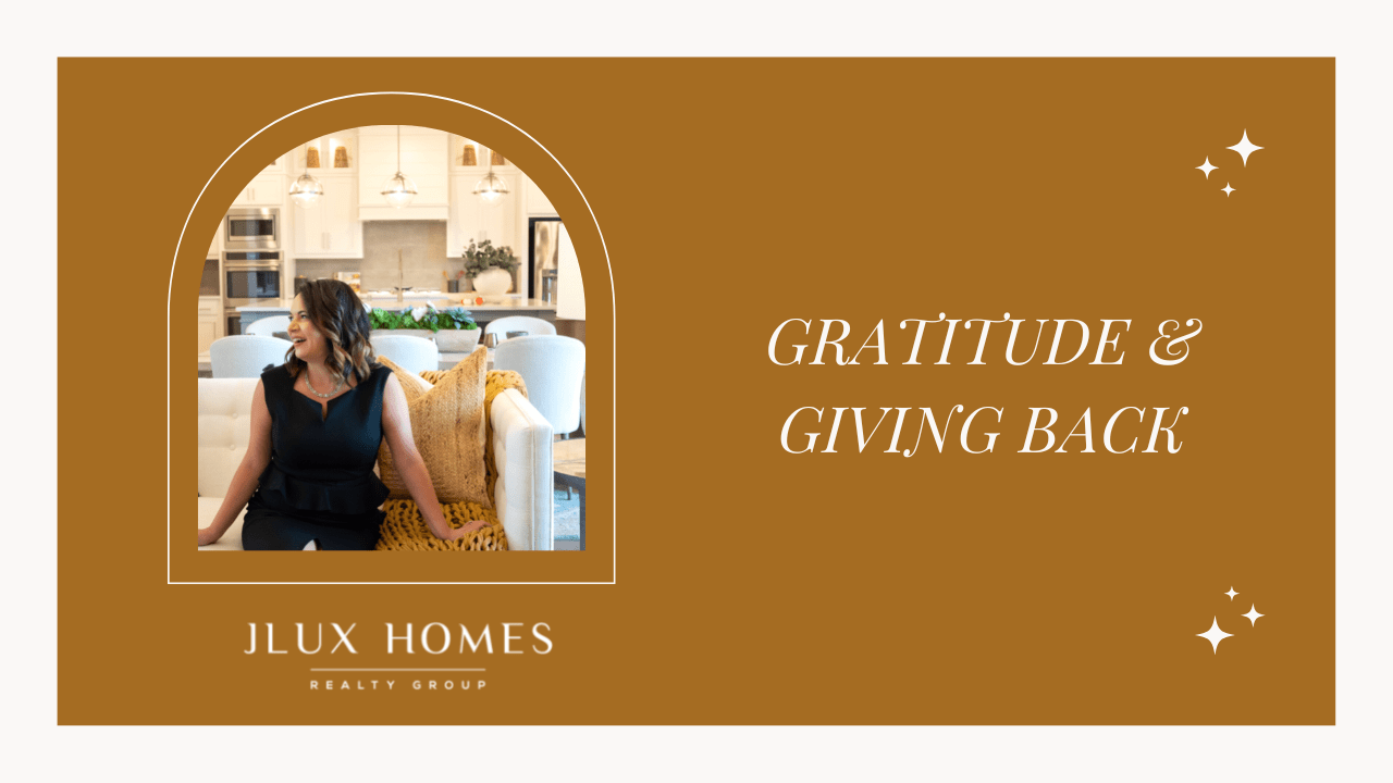 GRATITUDE & GIVING BACK