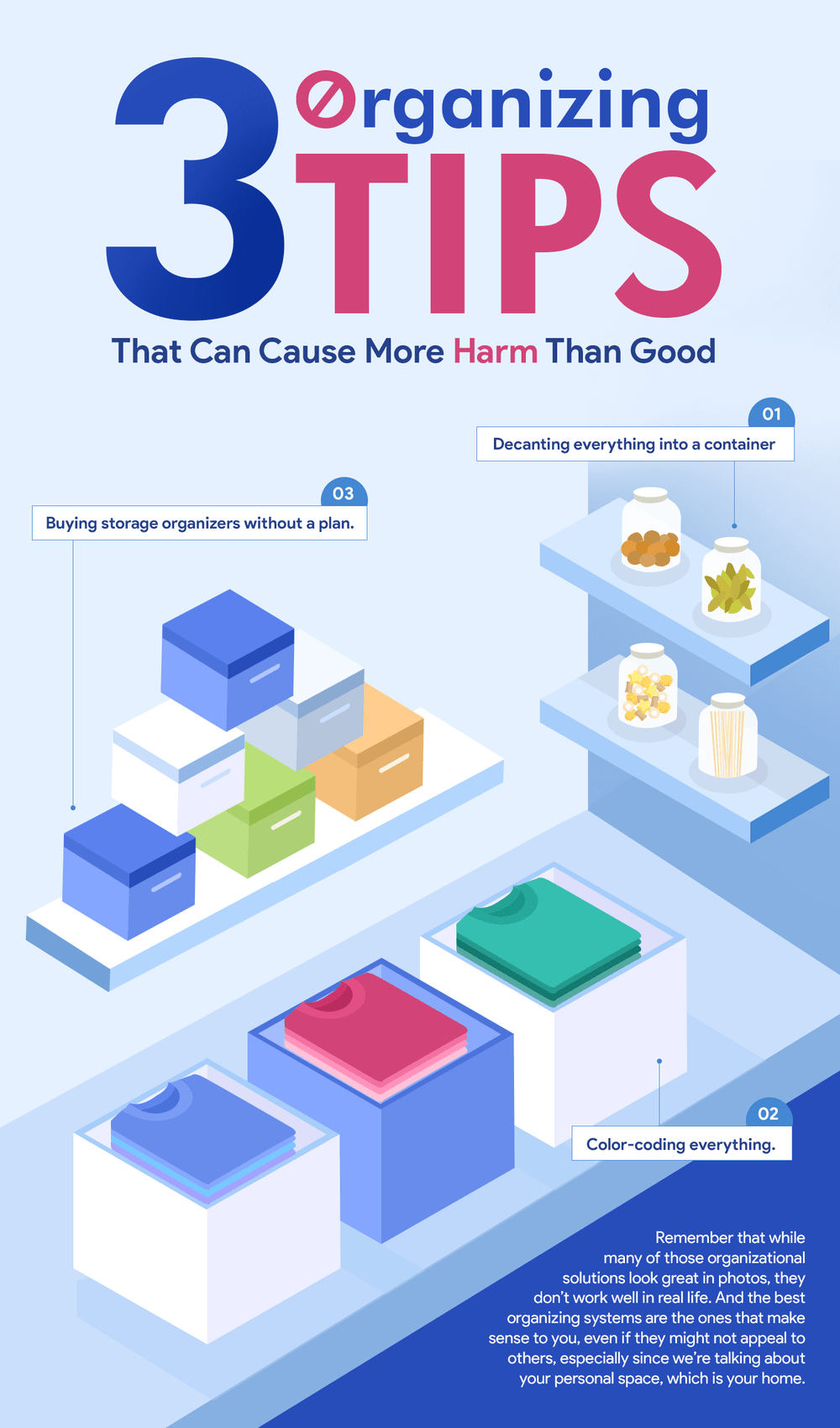 These 3 Organizing Tips Can Actually Cause More Harm Than Good