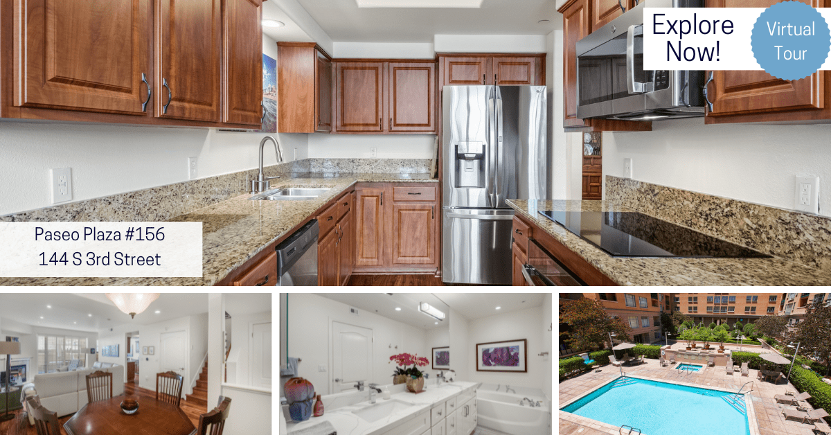 [Virtual Tour] Remodeled Townhouse-Style End-Unit at the Amenity Packed Paseo Plaza Community  