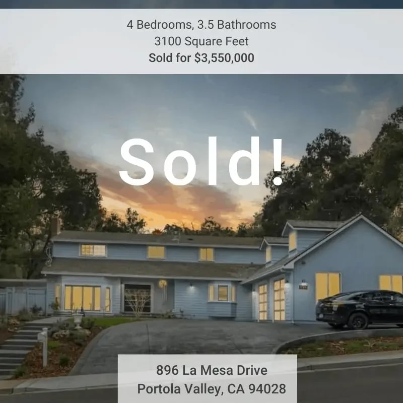 Just Sold in Beautiful Portola Valley