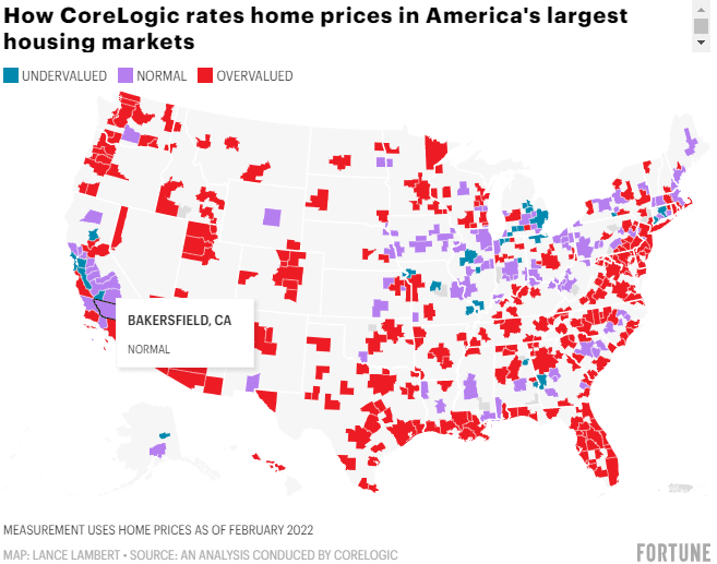 The housing market resembles 2007—these 3 interactives show if your local home prices are ‘overvalued’