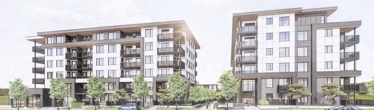 Polygon Homes will be constructing 204-units of much-needed condo supply in South Surrey's Semiahmoo Town Centre area. Two 6-storey buildings with retail at grade along 24th Avenue. 