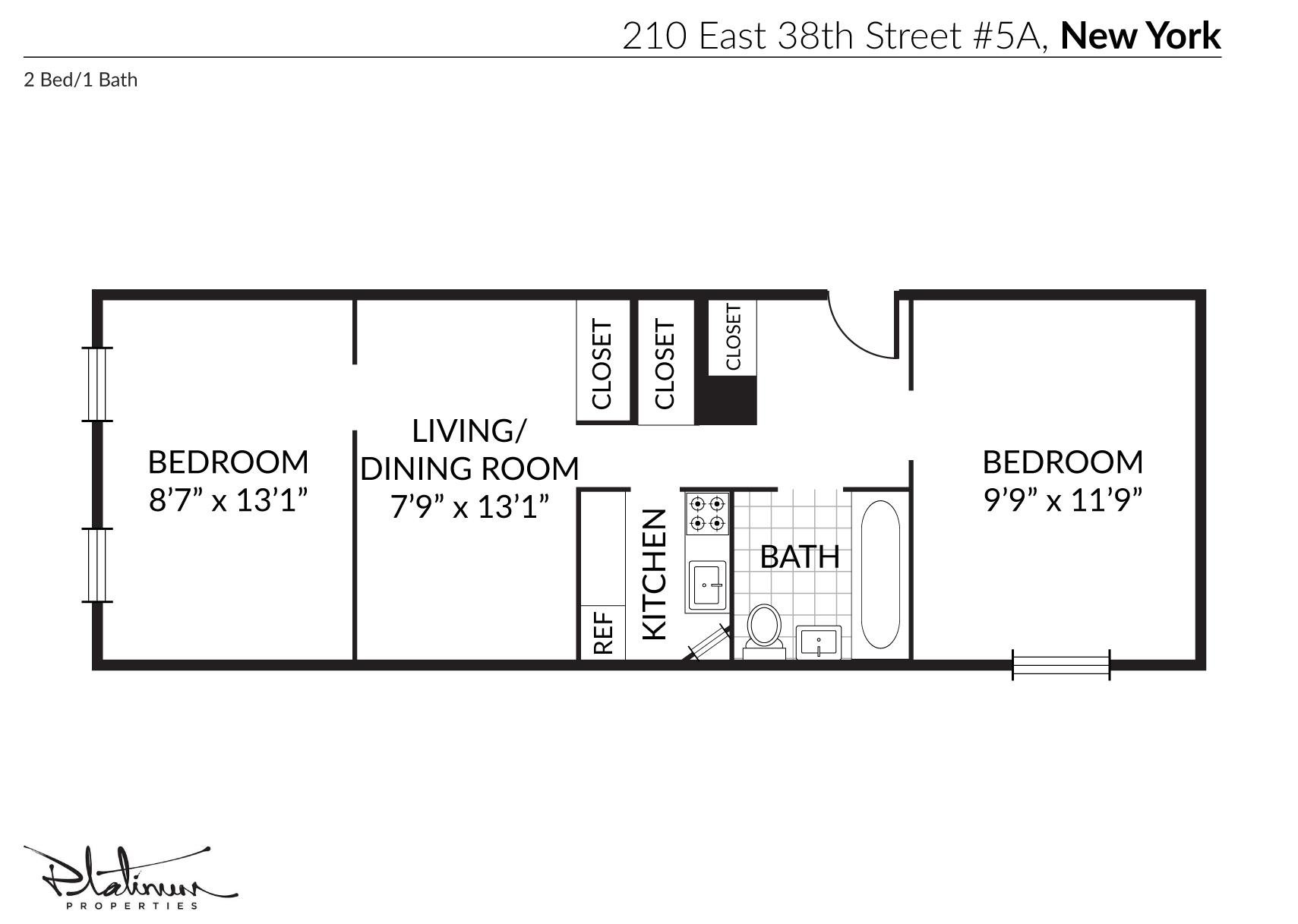 210 East 38th Street, Apt 2-A