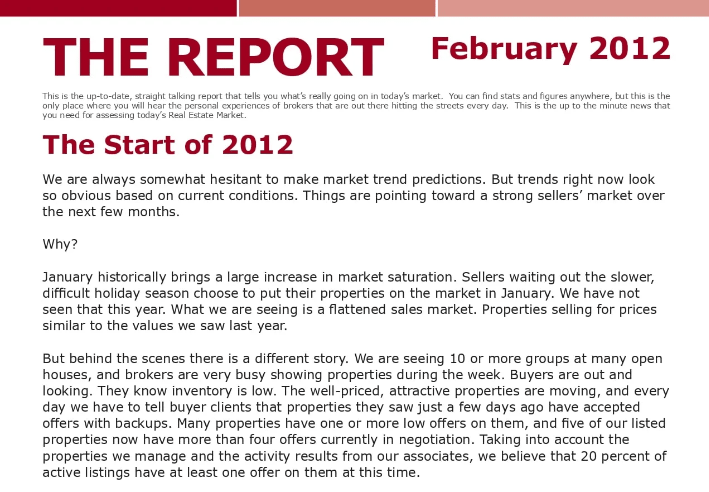 The Meier Report - February 2012