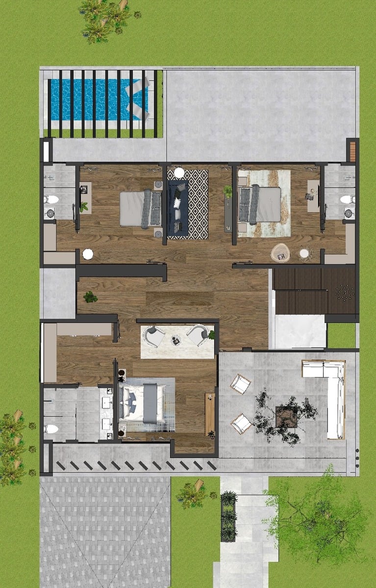 Contemporary Golf Course Residence, Santa Ana, San Jose