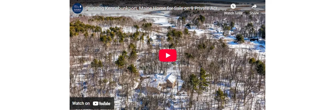 Stunning Kennebunkport, Maine Home for Sale on 9 Private Acres