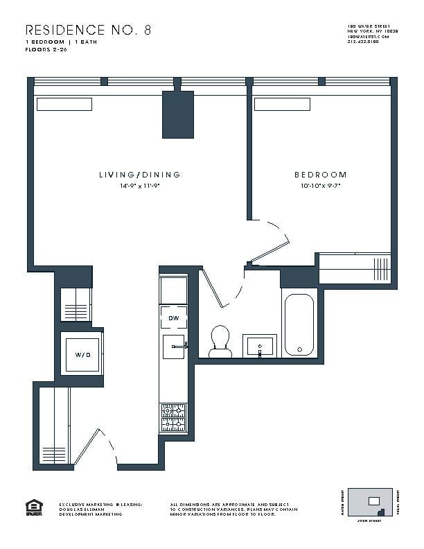 180 Water Street, Apt 1608