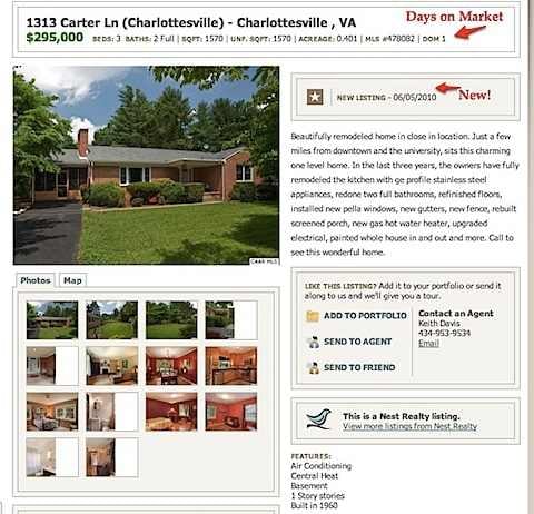 Nest’s Site Evolves – Searching for Homes in Charlottesville