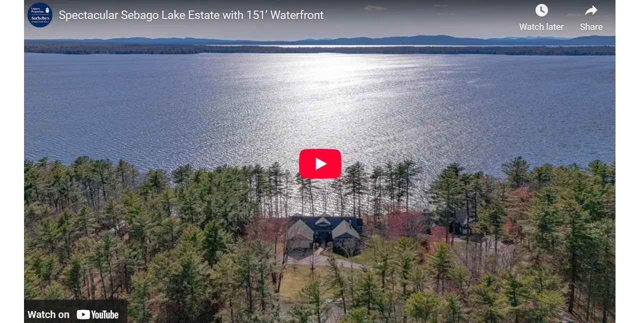 Spectacular Sebago Lake Estate with 151’ Waterfront