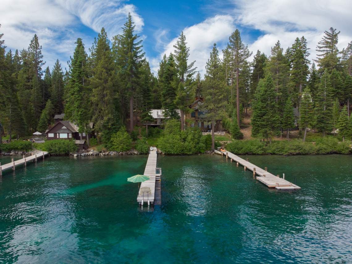 West Shore Lakefront With Private Pier & Buoy