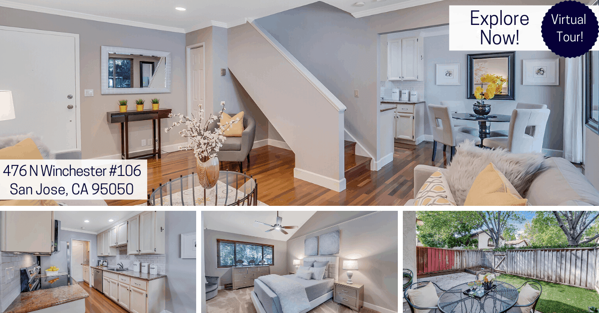 [virtual Tour] 3 Bed Updated Townhouse Near Santa Clara University and Santana Row – Just Listed!