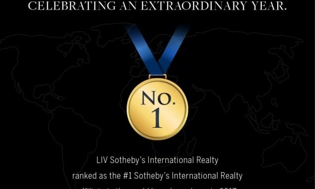 Liv Sotheby’s International Realty, Ranks #1 Sotheby’s International Realty Affiliate In The World