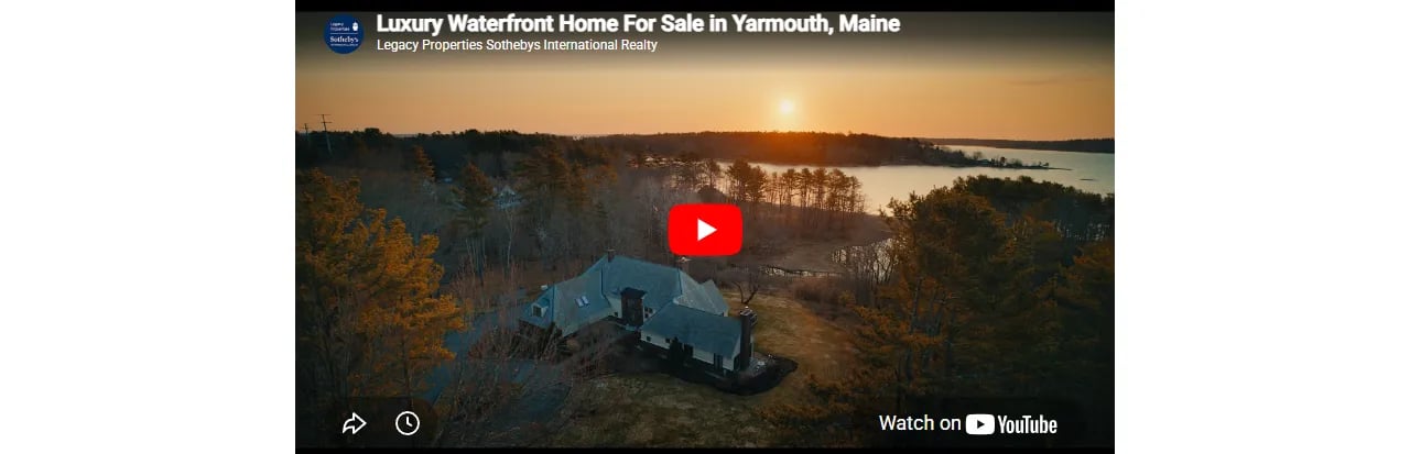 Luxury Waterfront Home For Sale in Yarmouth, Maine