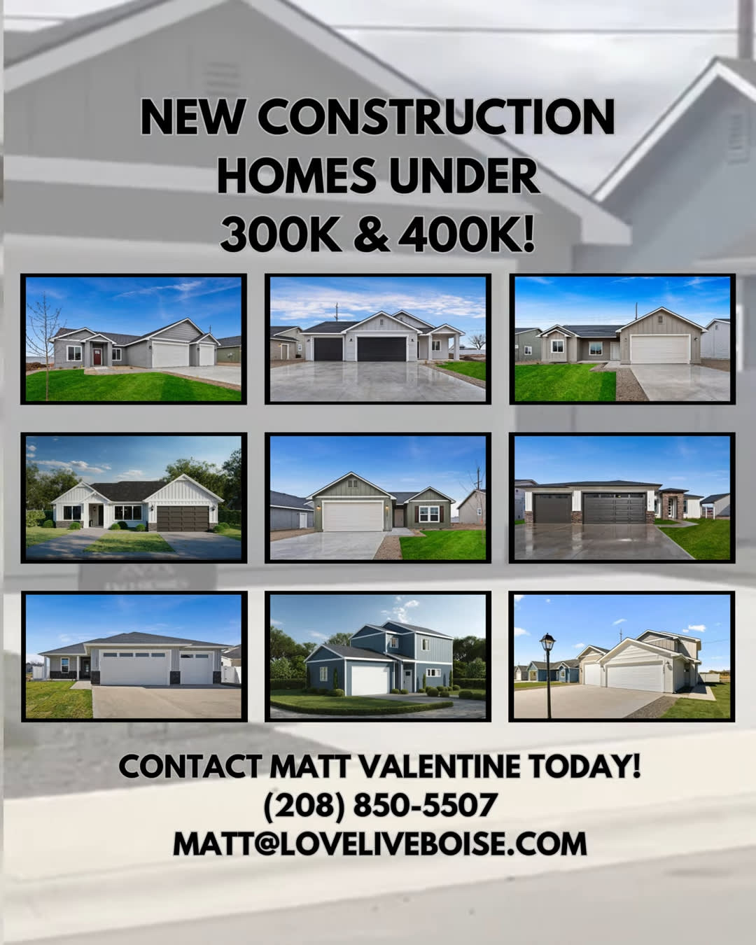 New Construction Homes Under 300k in 90 Days!!!