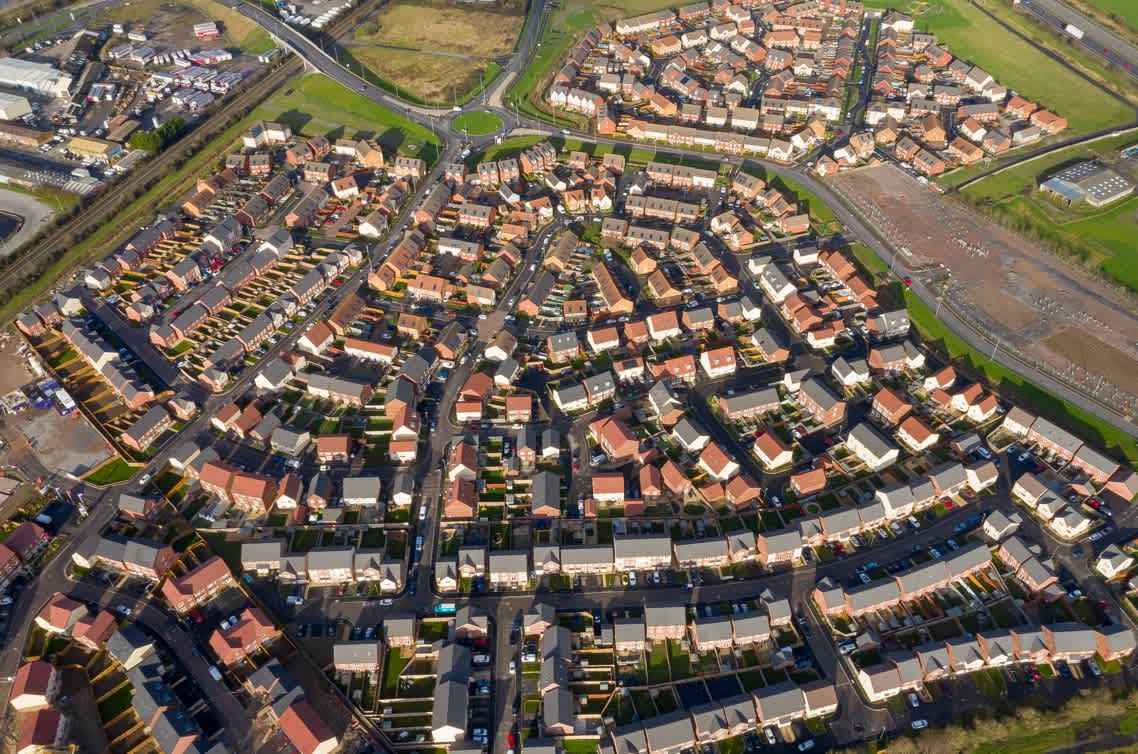 group of houses