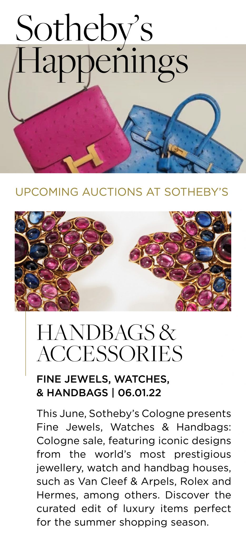 Connected to the World of Sotheby’s | Sotheby’s Happenings June 2022