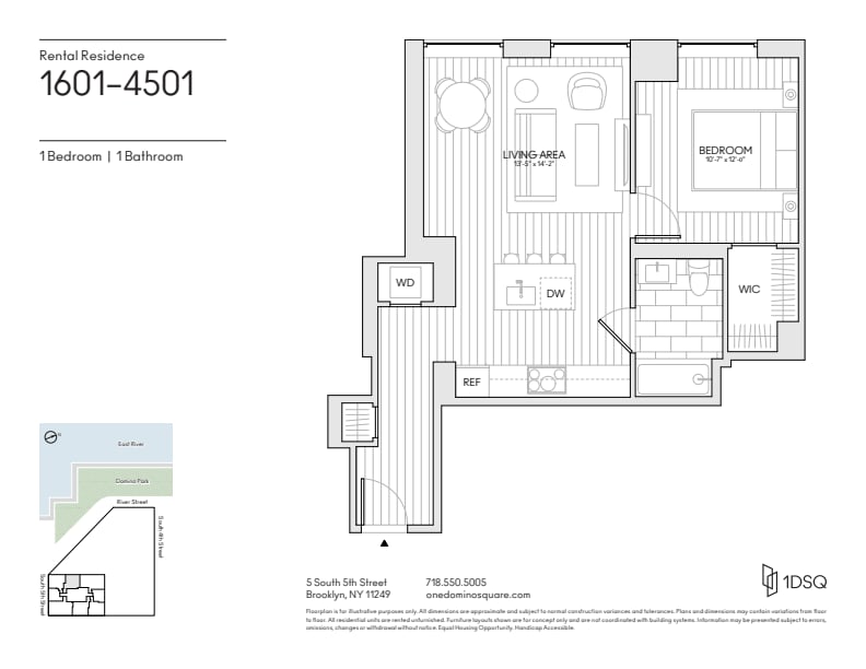 Williamsburg 1 BR — $6,499/mo