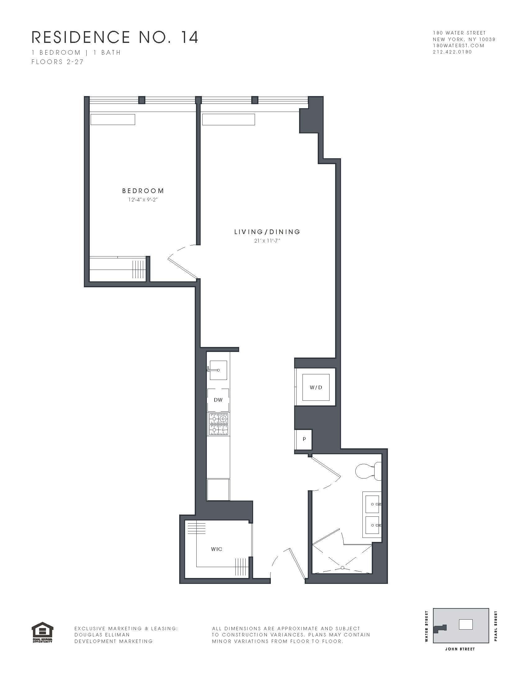 180 Water Street, Apt 1314