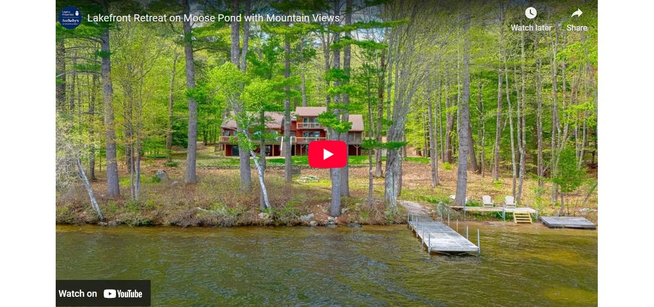 Lakefront Retreat on Moose Pond with Mountain Views