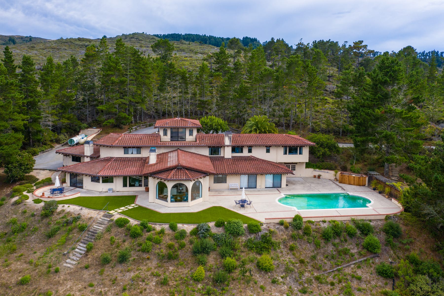 Ocean & Peninsula Views - 3420 Red Wolf Drive, Carmel Highlands - Property For Sale