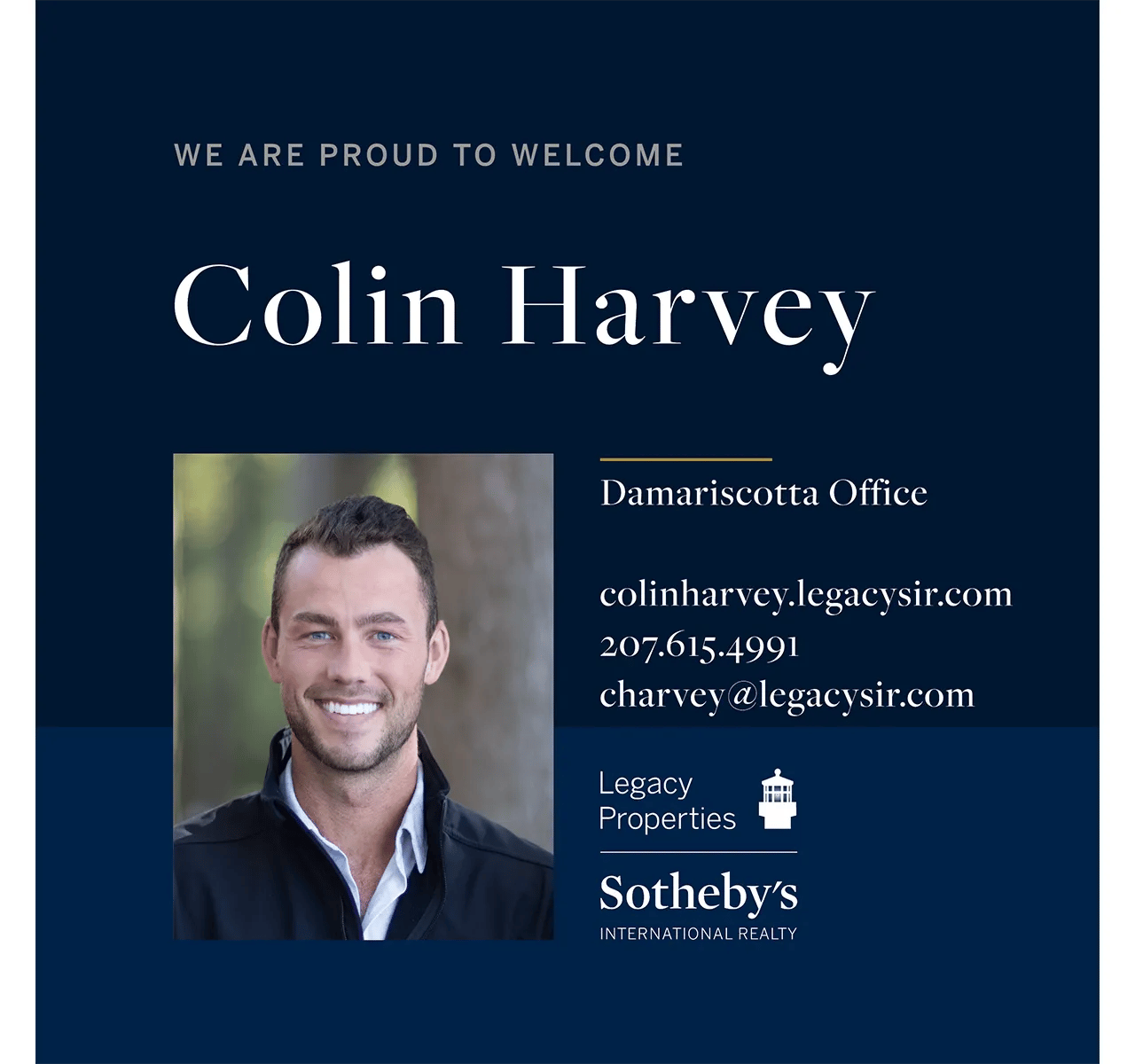 Damariscotta Office Welcomes Colin Harvey