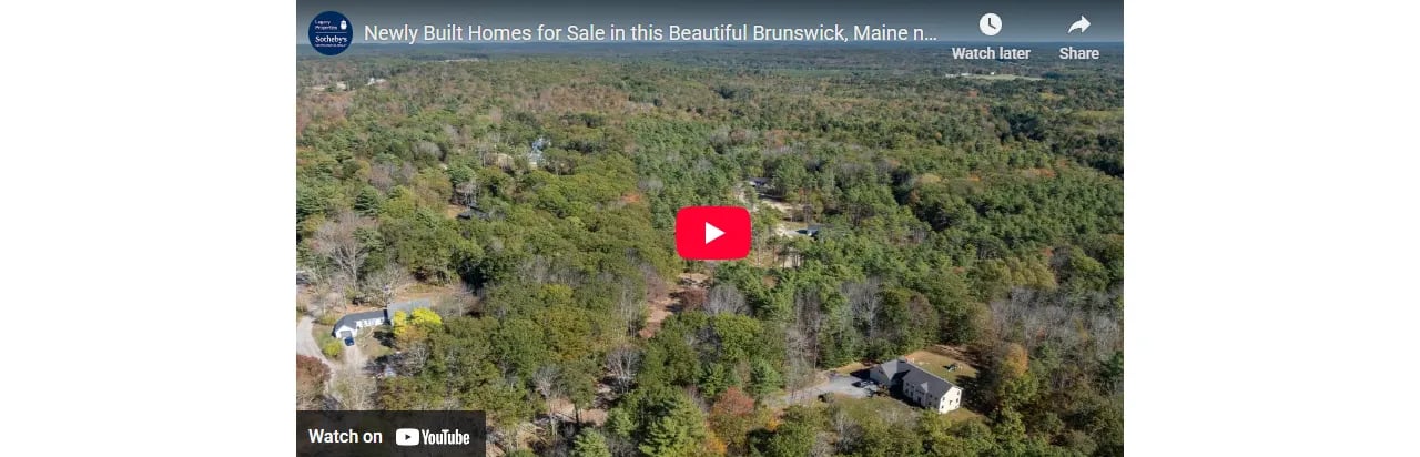 Newly Built Homes for Sale in this Beautiful Brunswick, Maine Neighborhood