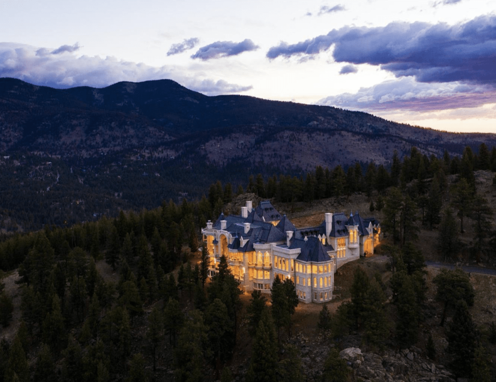 Modern Day Fairytale Chateau Overlooking Mt. Evans