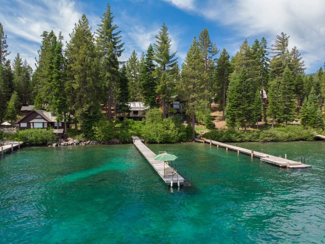 West Shore Lakefront With Private Pier & Buoy