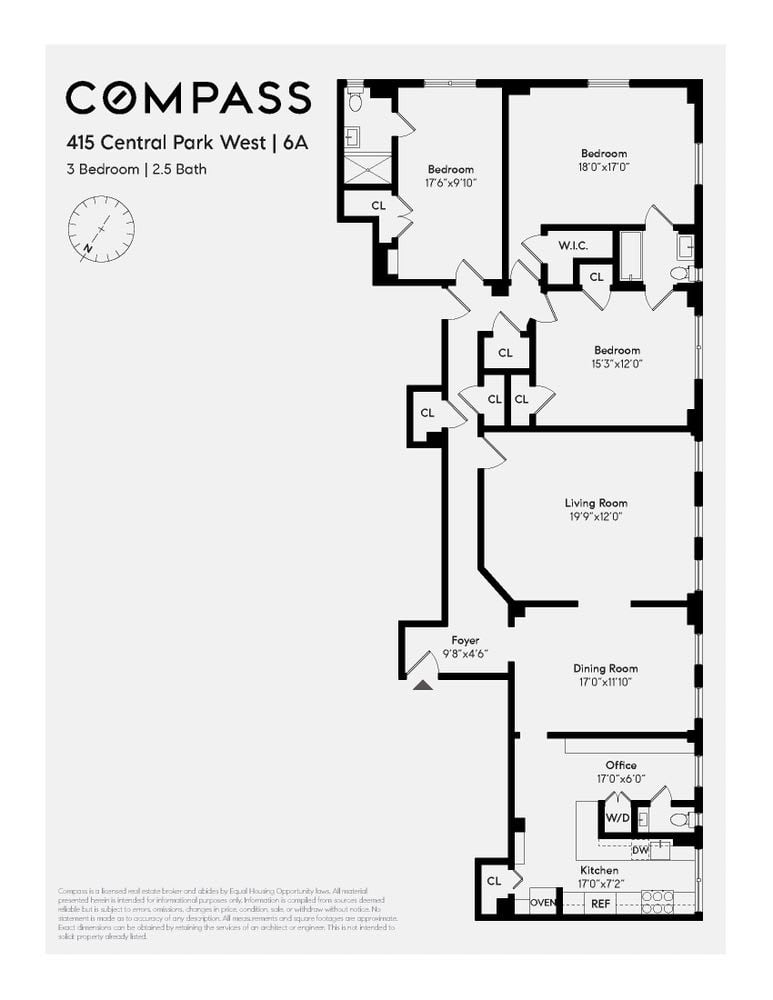 415 Central Park West Unit: 6A