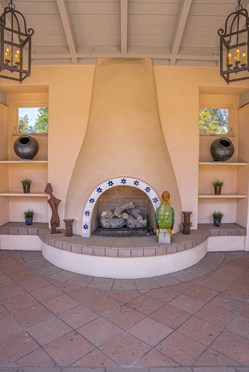Adobe Fireplace