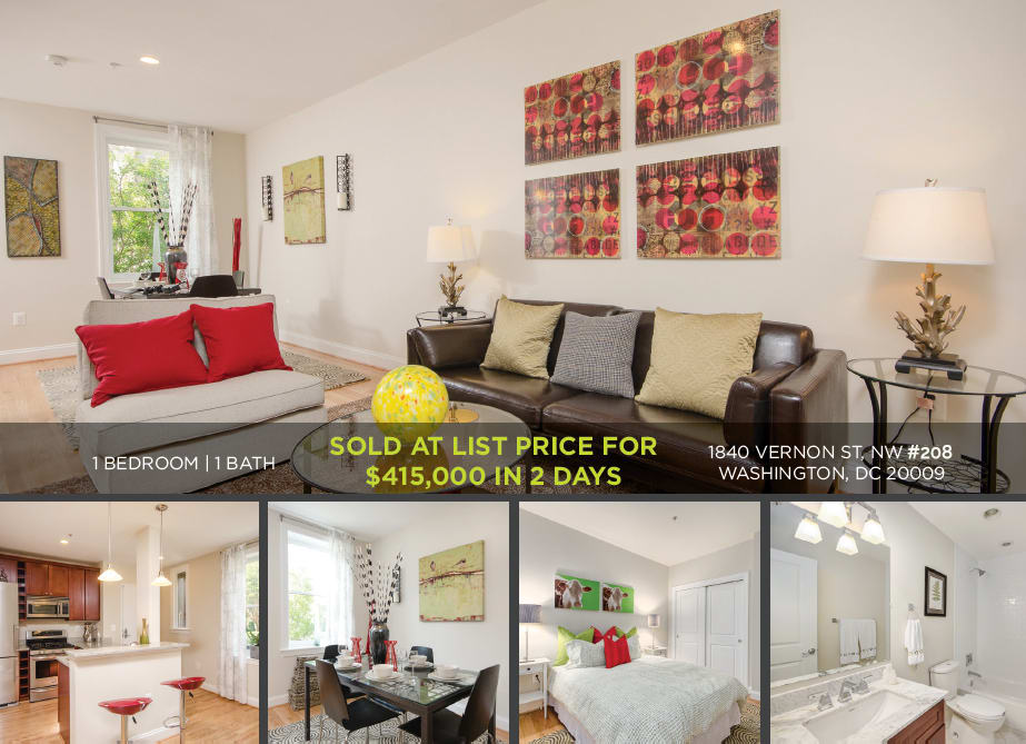 Sold! 1840 Vernon St, NW #208