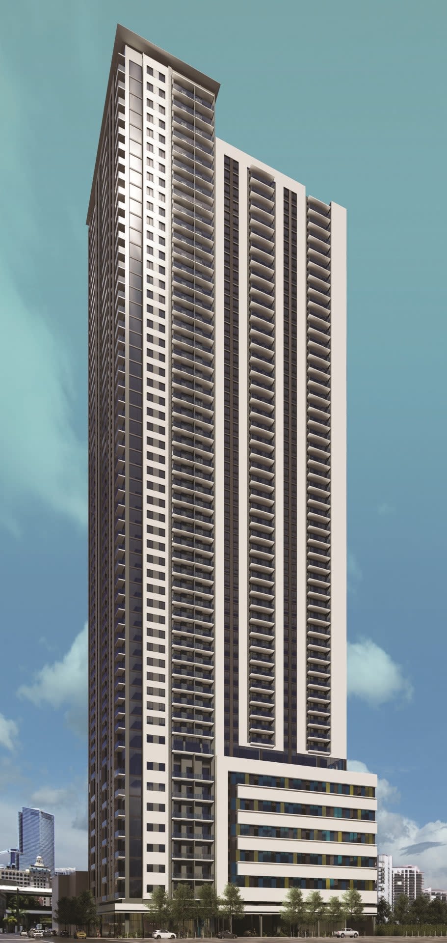 The developer secures utilities for the planned 54-story Downtown 6th Tower (Jan 2024)