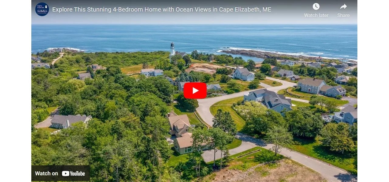 Video of The Week: Explore This Stunning 4-Bedroom Home in Cape Elizabeth