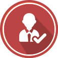 Person with a checkmark