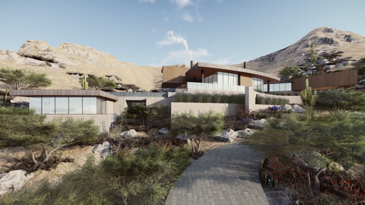 Hillside modern luxury home in Paradise Valley, Arizona