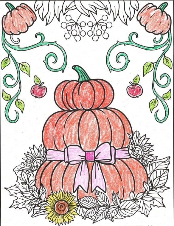 Announcing Our Pumpkin Patch Coloring Contest Winner: Scarlett Lopez!