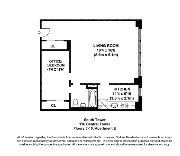 116 Central Park South Unit: 5E