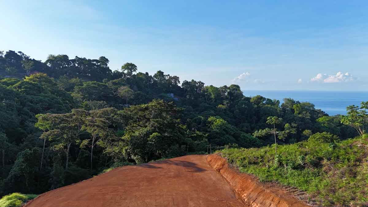 Ocean view, immaculately prepared, jungle and river lot in Ojochal. Ready To Build!.