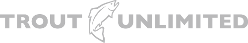 Trout unlimited horizontal b&w logo