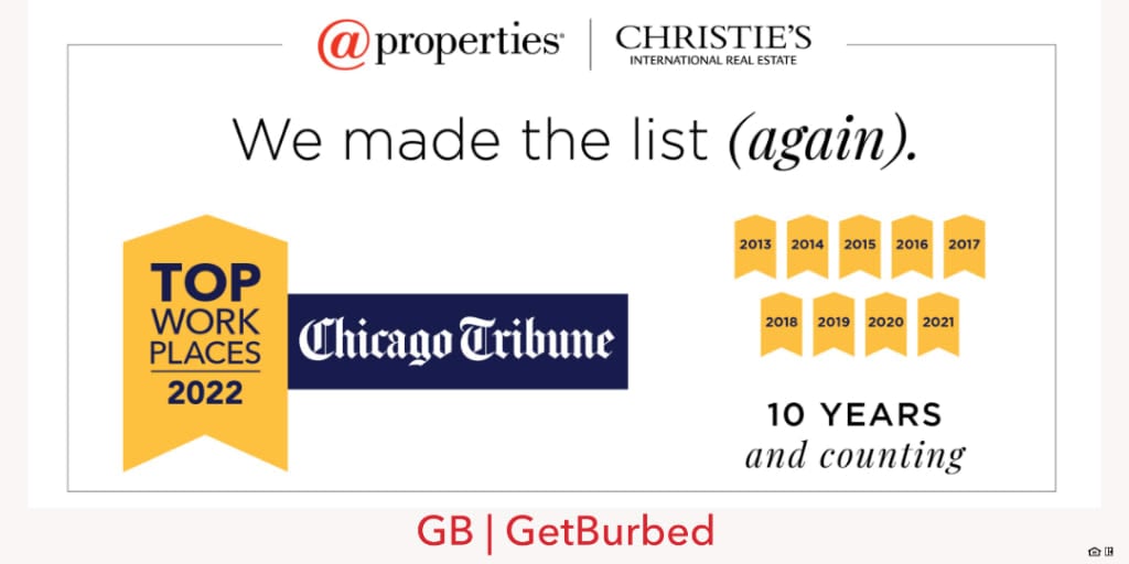 @properties Christie’s International Real Estate Named Tribune Top Workplace For 10th Year In A Row