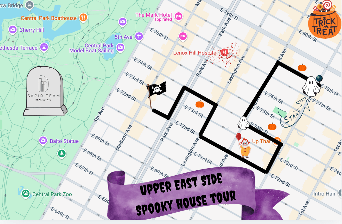 A Spooky Self-Guided Walking Tour of Halloween Houses on UES