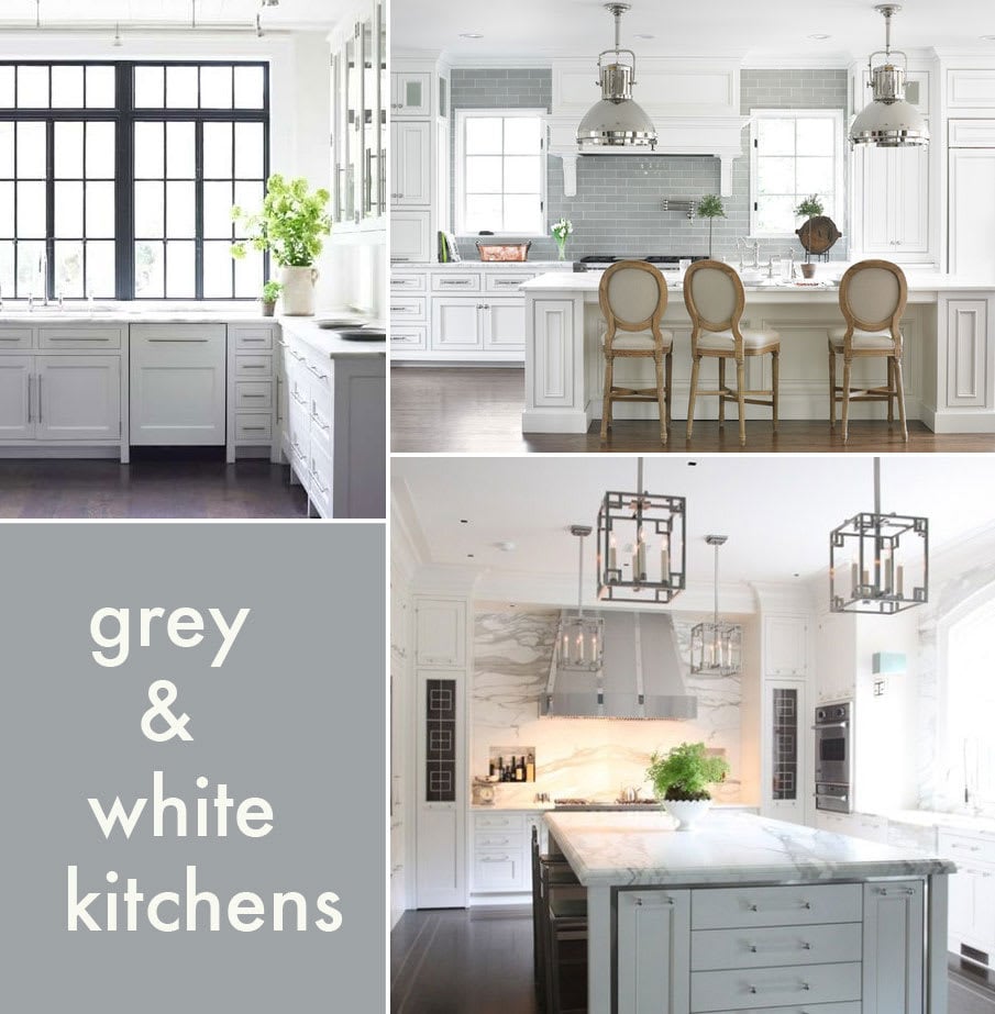 Grey and White Kitchens